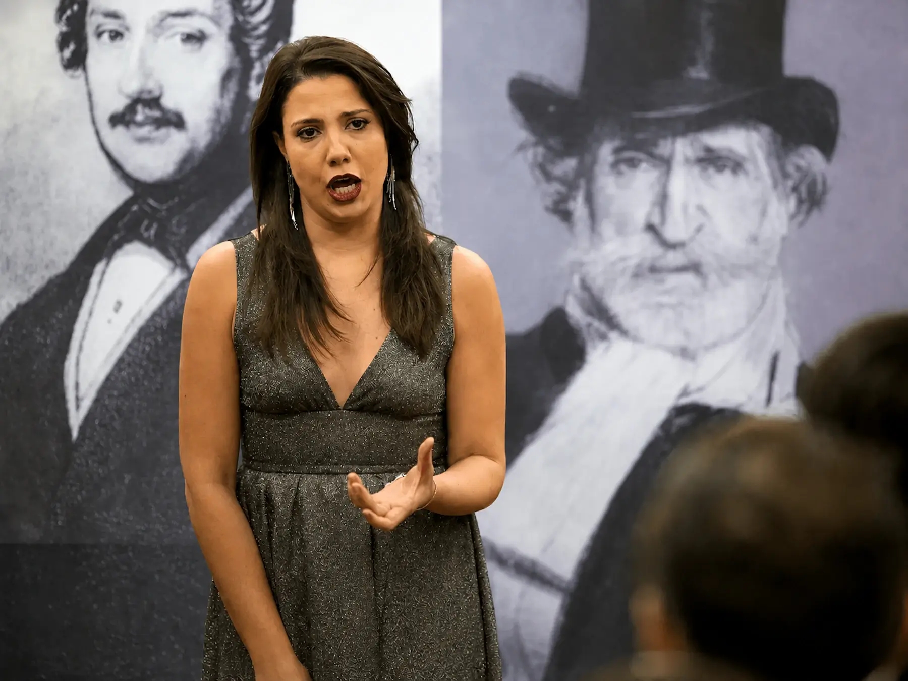 Soprano durante il concerto Opera’s Greatest Hits