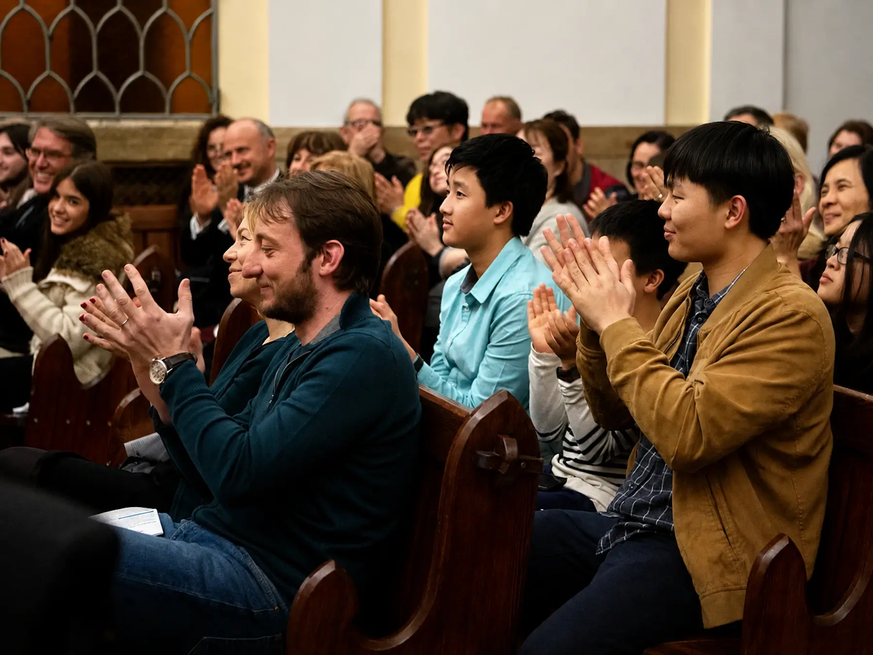 Audience applauding during a Rome Opera Concerts performance
